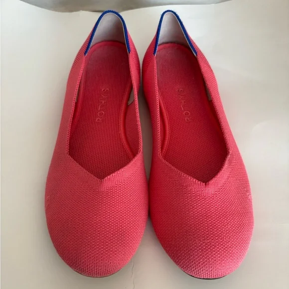 Rothy's Vibrant Pink round toe Flats 10.5 - Picture 1 of 9